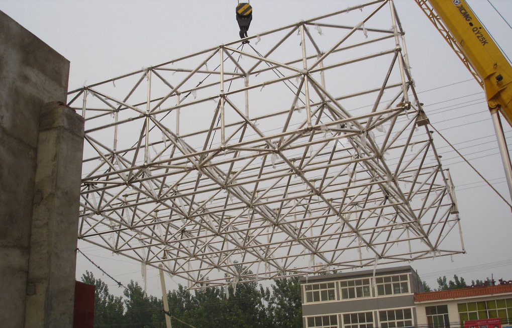 宿州不锈钢门头网架安装